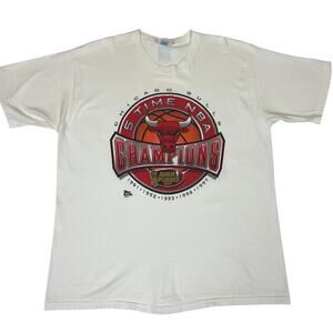 Vintage 1997 Chicago Bulls Pro Player 5 Time Champion Tee Shirt Men's XL